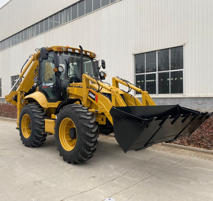 10.6Ton 4CX Backhoe Loader:SHANMON388H Sturdy And Flexible Earth Moving Equipment